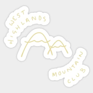 Mountain club logo Sticker